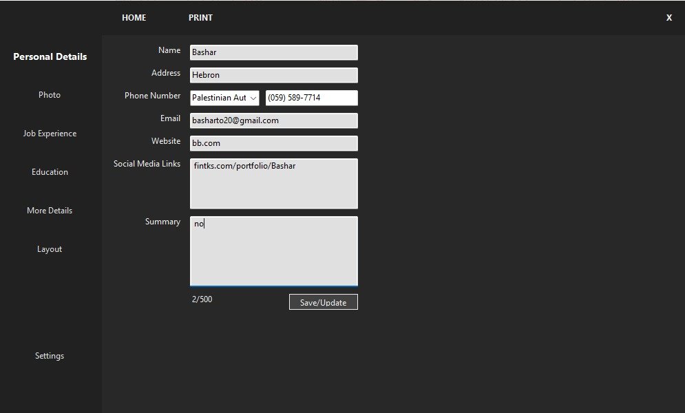 CV Builder